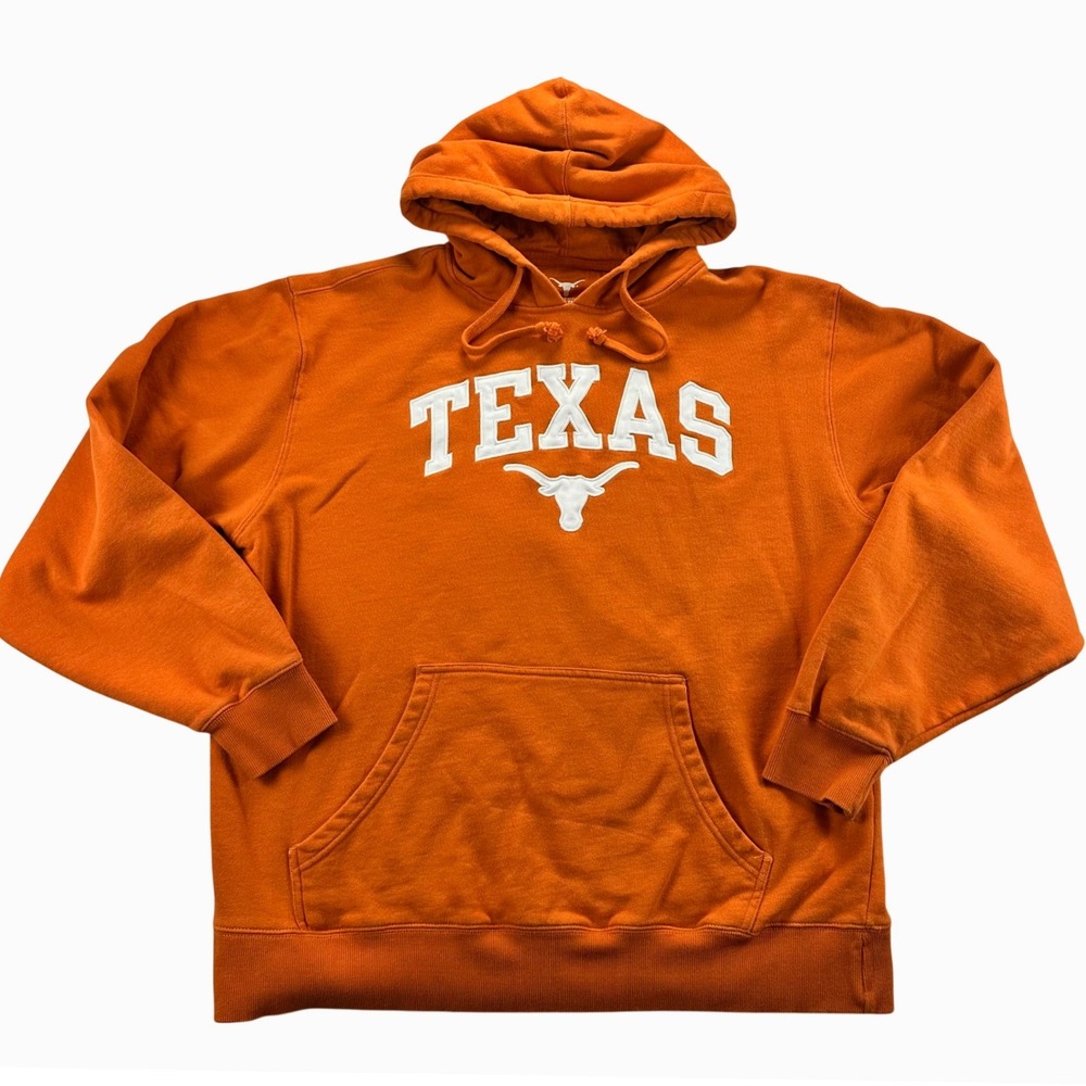We Are Texas Longhorns Mens XL Burnt Orange Embroidered Pullover Hoodie UT